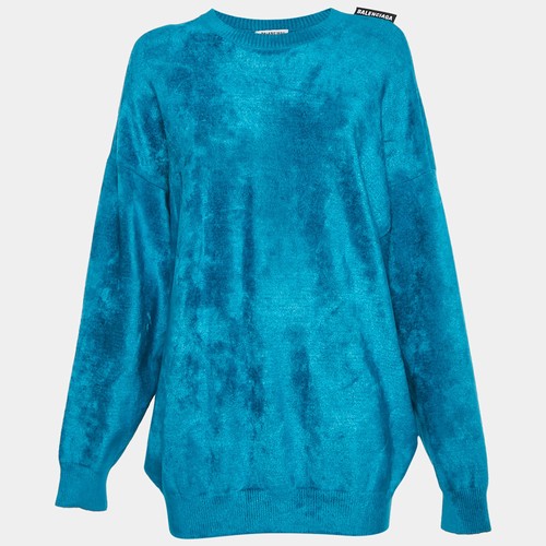Balenciaga türkis samt jersey - türkis,