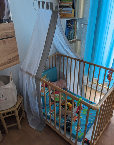 Baby laufgitter aus holz - aus, mit