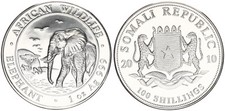 Somalia 100 Shillings 2010 African Wildlife Elephant St 119094