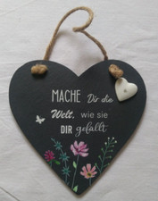 Schiefer-Herz zum Aufhängen