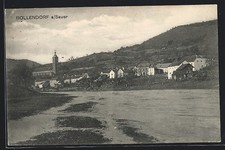 Ansichtskarte Bollendorf a. Sauer, Ortsansicht vom Fluss aus 