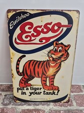 Blechschild ESSO Tiger in Tank