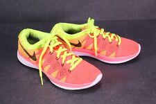 Nike Flyknit Lunar 2 Damen Sneaker Sportschuhe Gr. 36,5 neon pink gelb SB2495