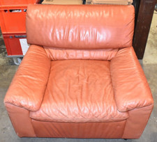 Vintage Sofa Leder Designer Couch Sessel Dreipunkt Loft Lounge Sessel