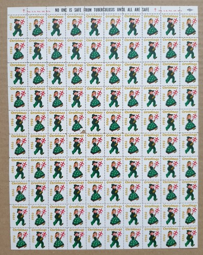 Christmas seals 1956 - seals,
