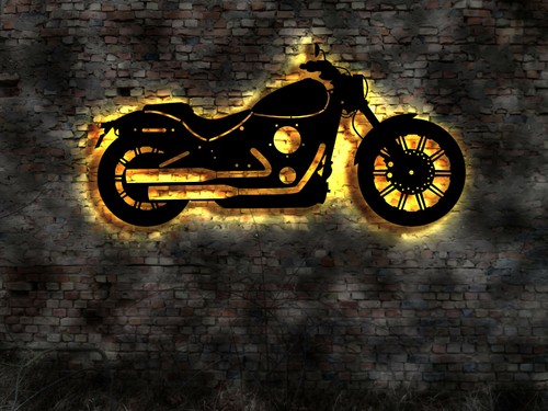Chopper motorrad bike - 3d,
