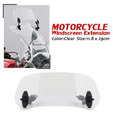 Universal Motorrad Windschutzscheibe Windabweiser Einstellbar Klar Windschild DE
