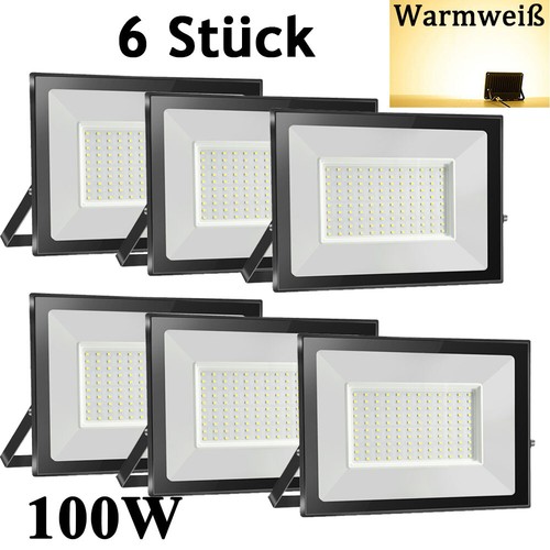Led fluter 100w außen - 6x,