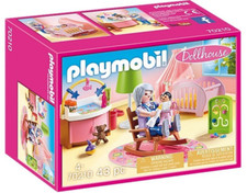 Playmobil Dollhouse Babyzimmer 70210 Neu & OVP Puppenhaus Möbel Oma Baby Wiege
