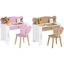 Kinderschreibtisch Set mit Tischplatte & Schublade Kinder Schreibtisch und Stuhl