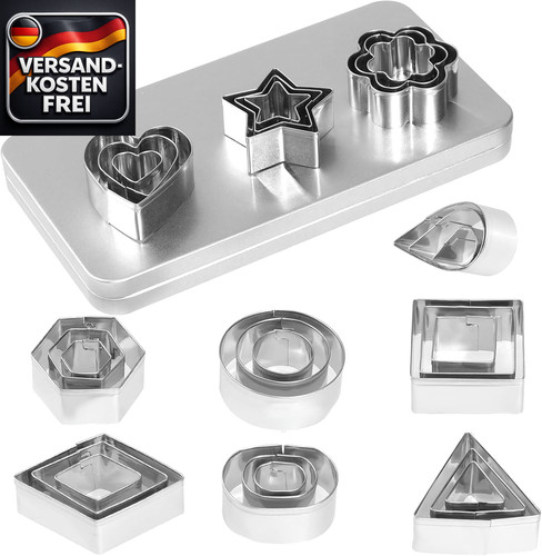 Mini ausstechformen set - mini-ausstechformen, 30