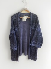 PERUVIAN CONNECTION - Damen-Cardigan aus 100 % Pima-Baumwolle Größe Large *neu ohne Etikett*