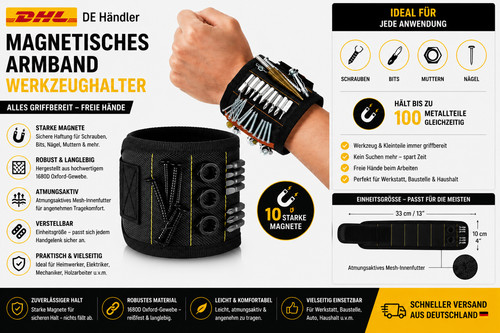 Magnet armband werkzeughalter - magnet,