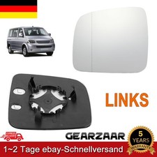 Spiegelglas heizbar links asphärisch für VW Caddy 3 / VW Multivan T5 7H1857521N