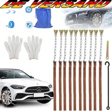 10x Auto Schneeketten Universal Anti Rutsch Anfahrhilfe für Winter Reifenkette
