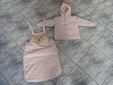 Steiff: Winterjacke wenig getragen, Fußsack Neu! 74 altrosa