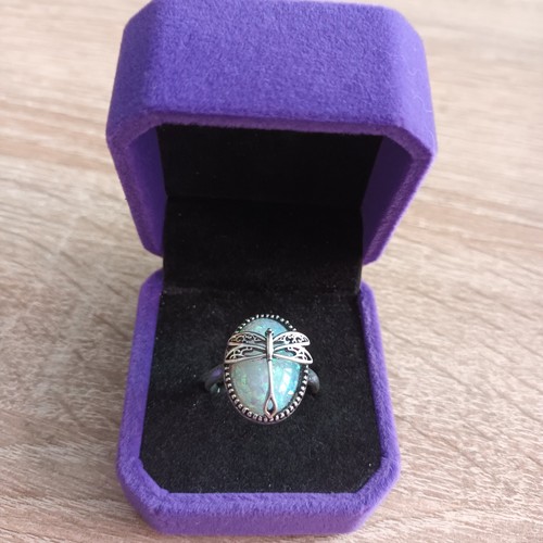 Silberring mit libelle - mit,