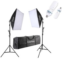 2x Profi Fotostudio Studioleuchte Studioset Softbox Studiolampe Stativ Photo DE