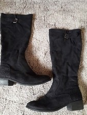 Modische Damen Stiefel Schwarz