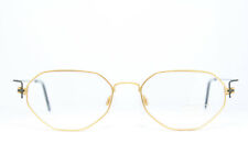 OWP Design 1474-657 Original Brille Eyeglasses Bril Eckig Grau-Gold Leicht Fein
