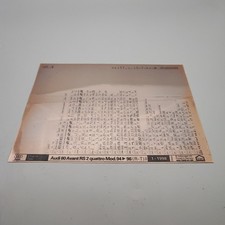 Audi  80 Avant RS 2 quattro Mod. 94 - 96  ( R- T)  Ersatzteilkatalog Microfich