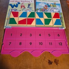 Mini LÜK 12er Kasten pink mit 2 Heften  ab 5 Jahre Lesen lernen Alphas 1 Einhorn