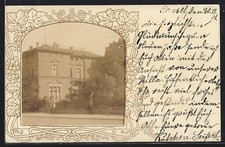 Foto-AK Kassel, Villa Seifert, Jugendstil-Passepartout 1901 