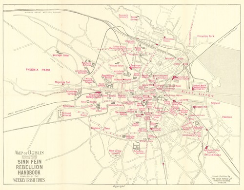 Karte von dublin für sinn - dublin,