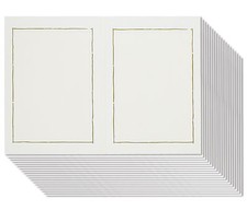 50 Stück 2-teiliges Leporello mit Goldrand für Portraitfotos Bildgröße 13 x 18cm