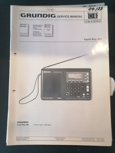 Original service manual - original,