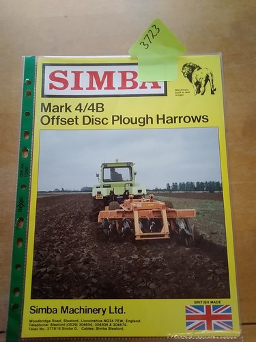 Simba machinery offset - simba, 4/4b