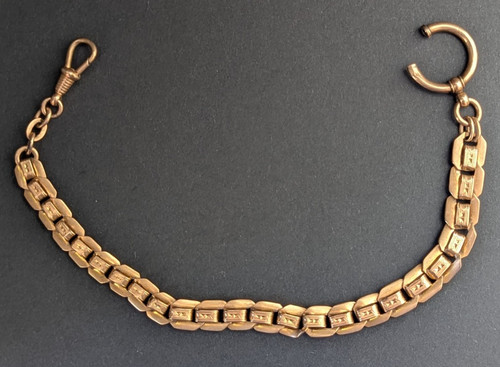 Taschenuhrkette vergoldet 110 - taschenuhrkette, vergoldet,