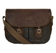BARBOUR Tasche Herren Tarras aus Leder Gewachste UBA0003OL71 Farbe Olive