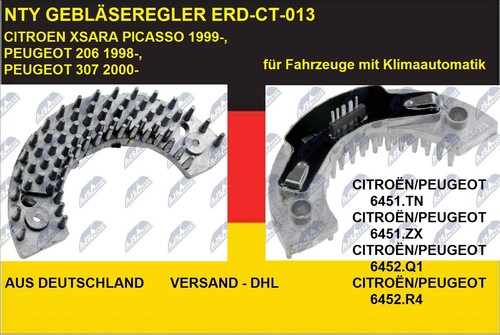 Neu gebläseregler citroen - geblÄseregler,