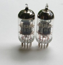 1 Paar Tesla E83CC NOS Vorstufenröhren