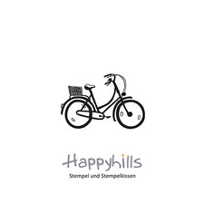 Stempel Fahrrad 4x2,63 cm