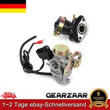 19mm Vergaser Für Rex RS450 mit Ansaugstutzen Silber inkl. E-Chole Motorrad