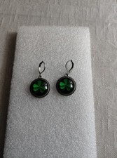 Ohrringe Modeschmuck Silberfarbend Kleeblatt