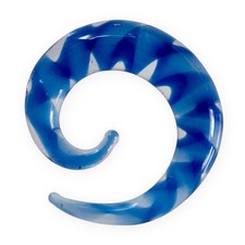Blau Glas Dehnungssichel Dehnschnecke Dehnspirale Dehnungsschnecke Ohr Expander
