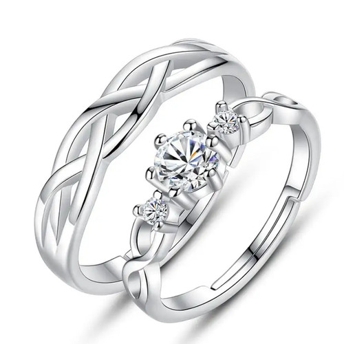 Set herren damen ring - set,