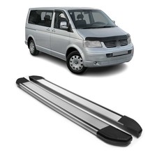 Alu Seitenschweller Trittbretter für VW Transporter T5 2003-2015 Kurzer Silber