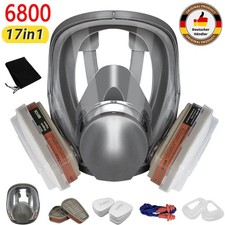6200/6800 Vollmaske.Atemschutzmaske mit Filter Vollgesichtsmaske Gasmaske DE！