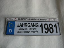 Albatros Namensschilder