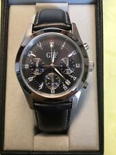 GFF Herrenarmbanduhr, Chronograph schwarz silber, neu unbenutzt