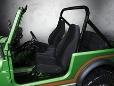 Komfortsitz vorne Schwarz links + rechts Sitz Seat Black Jeep Wrangler YJ 87-95
