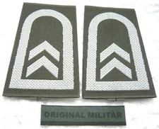 Aufschiebeschlaufen Heer Oberfeldwebel weiß/oliv Bw Dienstgradabzeichen