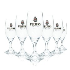 6x Veltins Bier Glas 0,2l Tulpe Pokal Gläser Brauerei Pils Gastro Bar Beer Cup