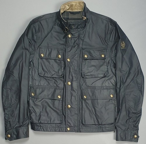 Belstaff burgess black waxed - black,