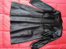 Ledermantel Damen, knielang 