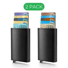 2x Geldbeutel Slim Wallet mit RFID Schutz Mini Geldbörse Kartenetui Portemonnaie